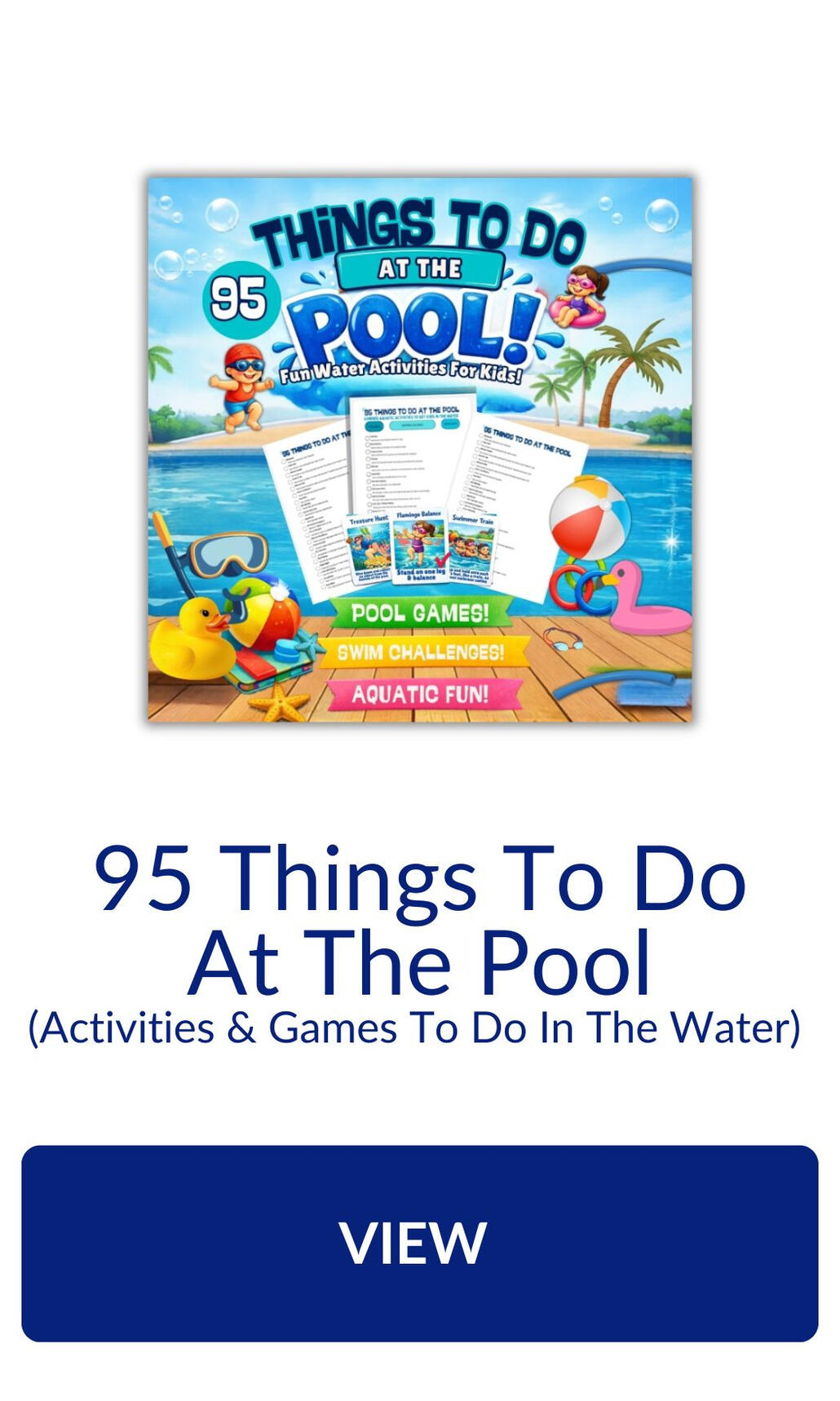 Fun things to do at the swimming pool Summer water activities to try